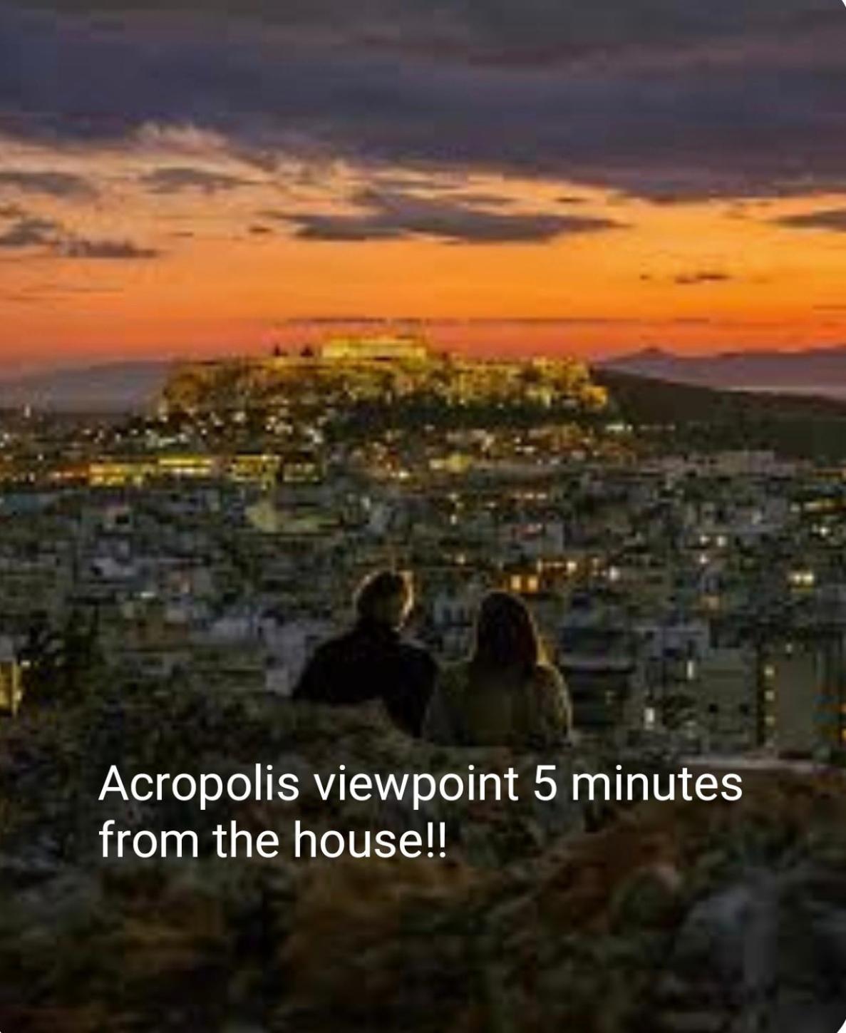 Ferienwohnung Penthouse With An Incredible View 350M From Metro Station! Athen Exterior foto